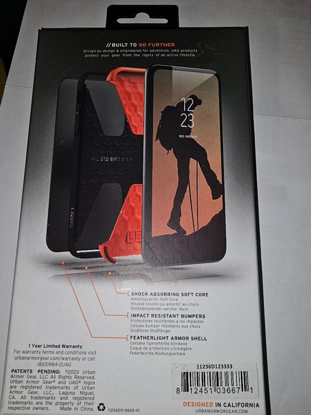 UAG CIVILIAN IPHONE CASE GREY BRAND NEW, 6.7" 2020